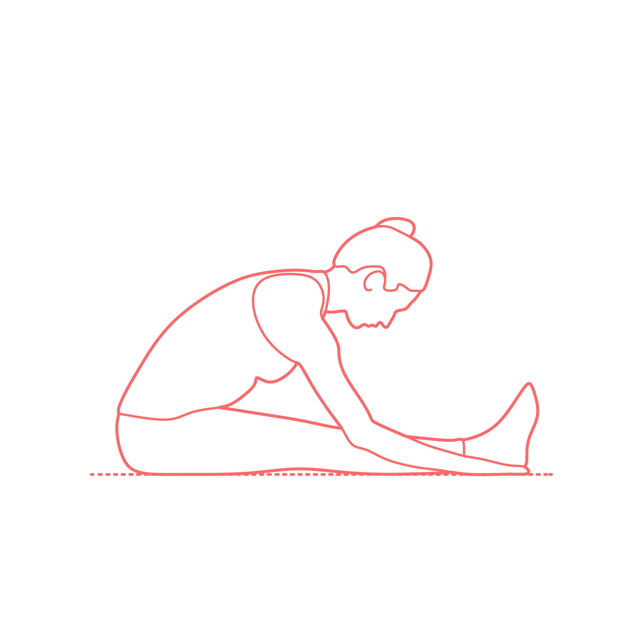 Humans Stretching Seated Hamstring Stretch Outline Svg Vector Free Vectors